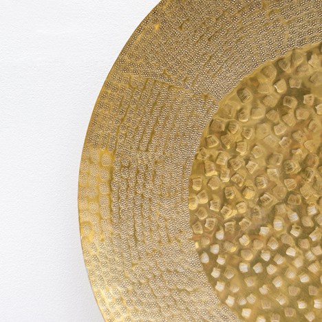 Giant Round Gold Wall Art